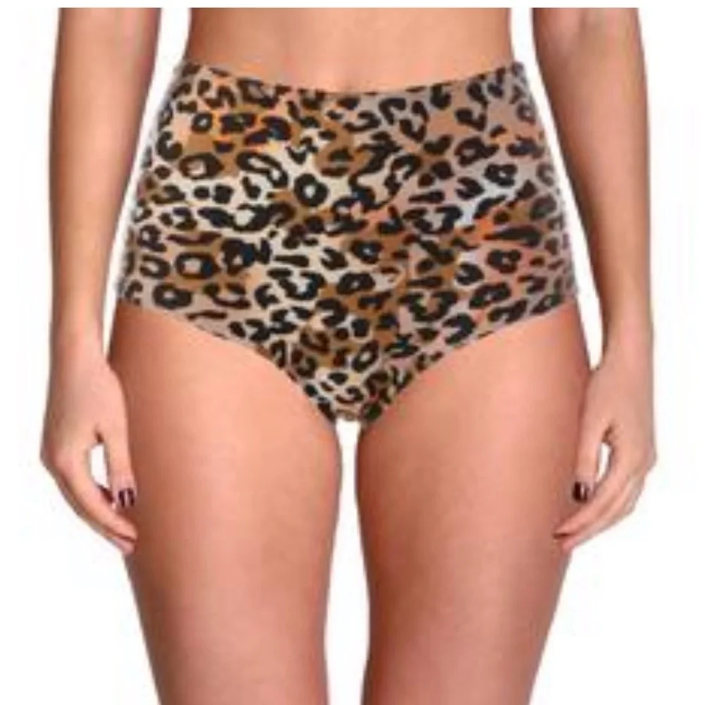 Cynthia Rowley Bikini Bottoms Beach Swim Resort Vacation Animal Print - Picture 2 of 9